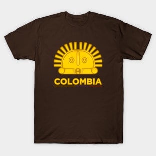 Ancient colombian indigenous sun representation T-Shirt